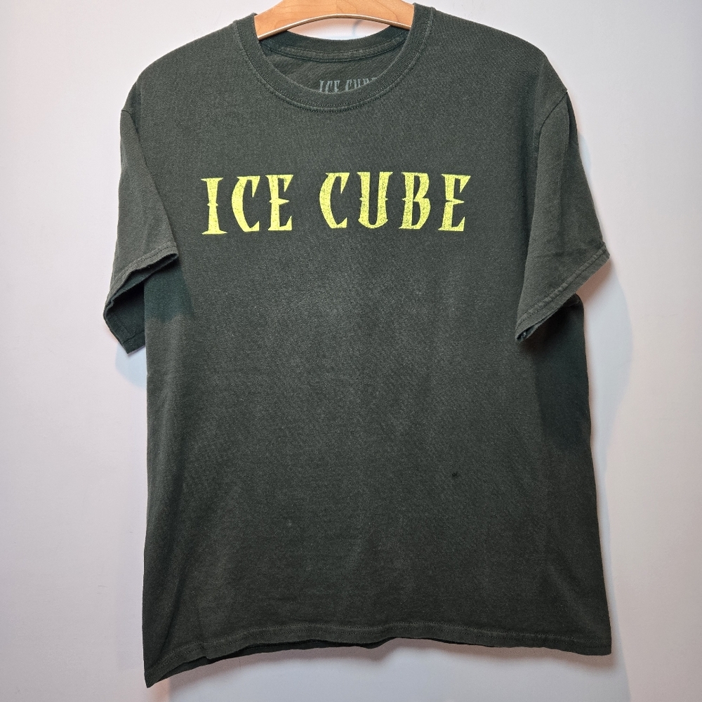 Ice Cube T Shirt 90s Rap Green Mens Large
